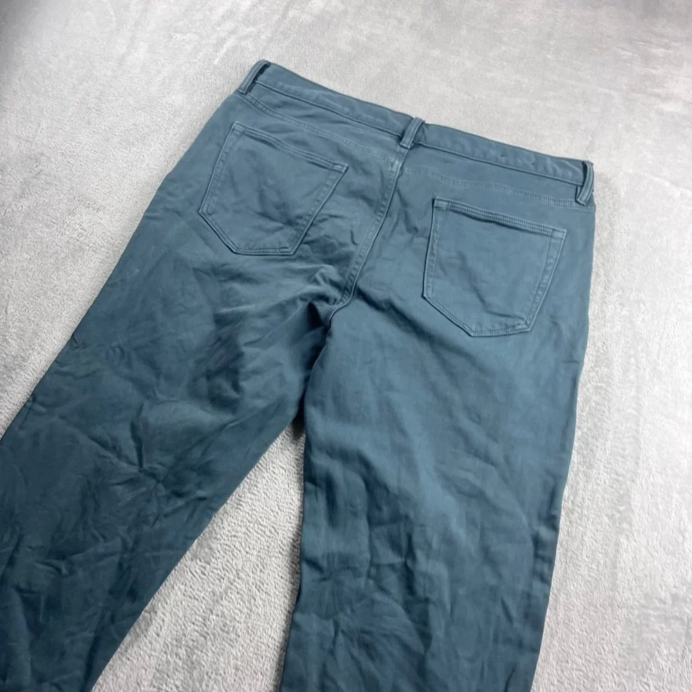 Banana Republic‎ Traveler Pants Mens 35x30 Athletic Tapered Fit Teal Blue Green